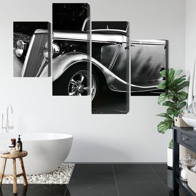 Ljuddämpande tavla - Vintage style hot rod car