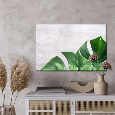 Ljuddämpande tavla - Monstera leaves