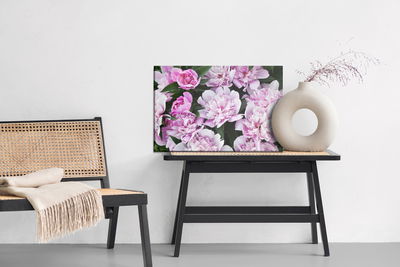 Ljuddämpande tavla - Peonies among the greenery