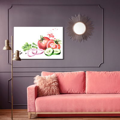 Ljuddämpande tavla - Tomatoes with herbs