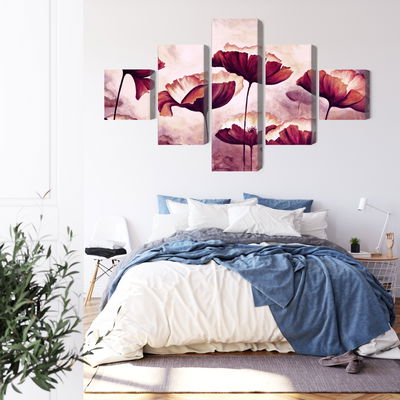 Ljuddämpande tavla - Poppies as painted