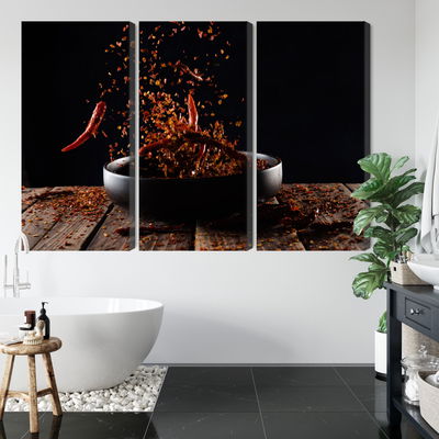 Ljuddämpande tavla - Cayenne pepper in flight