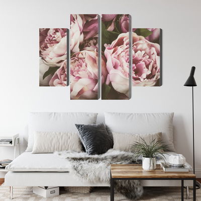 Ljuddämpande tavla - Delicate vintage peony