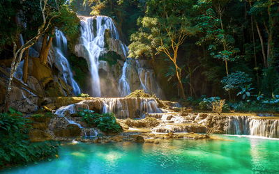 Ljuddämpande tavla - Kuang si waterfall