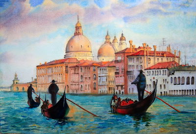 Ljuddämpande tavla - Venice as painted