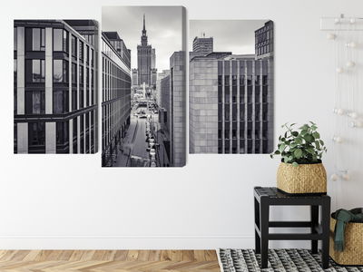 Ljuddämpande tavla - Black and white panorama