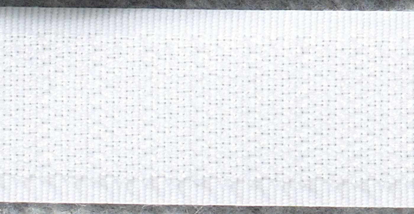 SilentDirect Kardborreband, vit- 25 meters rulle (Hane (hårda kroksidan))