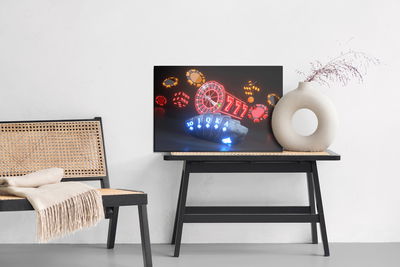 Ljuddämpande tavla - Casino neon concept