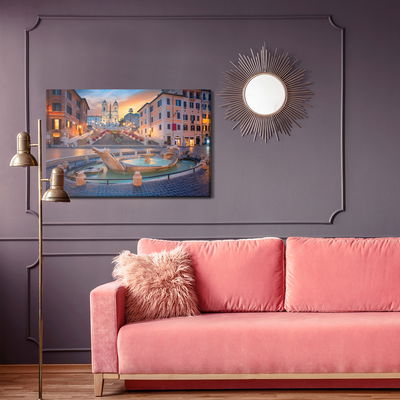 Ljuddämpande tavla - The spanish steps in Rome 3d