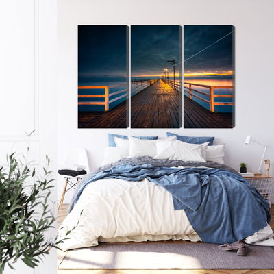 Ljuddämpande tavla - Evening view of the wooden