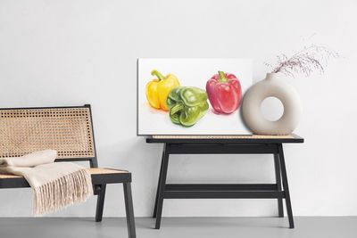 Ljuddämpande tavla - Colorful peppers