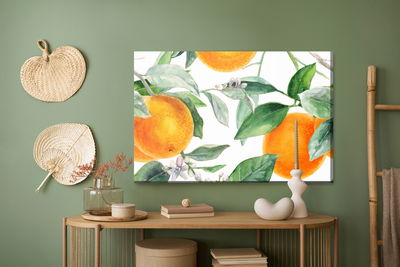 Ljuddämpande tavla - Oranges on the branches