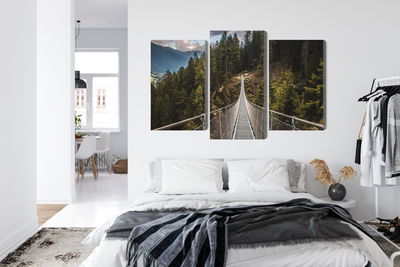 Ljuddämpande tavla - Suspension bridge in a 3d