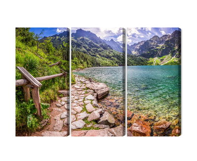 Ljuddämpande tavla - 3d view of the lake