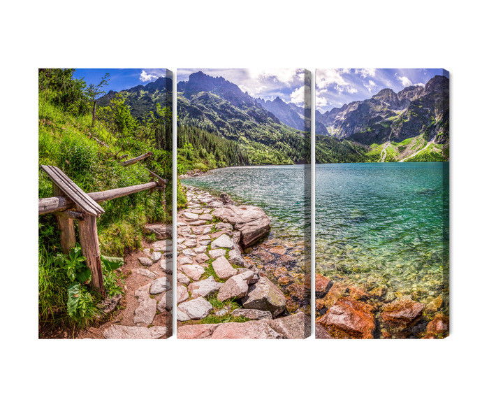 Ljuddämpande tavla - 3d view of the lake