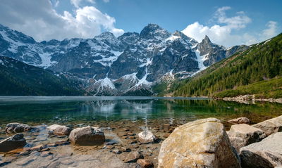 Ljuddämpande tavla - Morskie oko in the tatras 3d