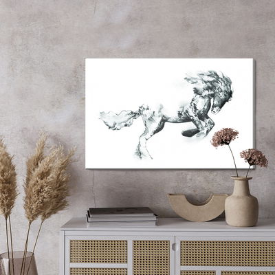 Ljuddämpande tavla - Horse as sketched