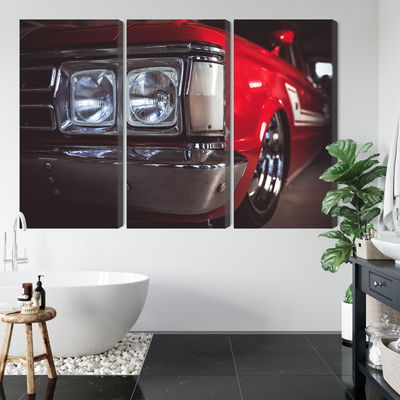 Ljuddämpande tavla - Headlight on an old car