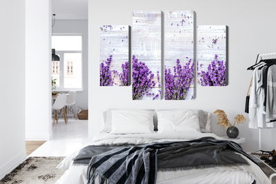 Ljuddämpande tavla - Lavender flowers on a rustic