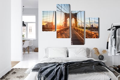 Ljuddämpande tavla - Brooklyn bridge in New York