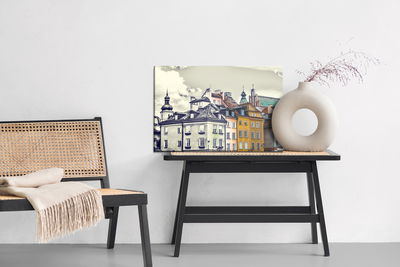 Ljuddämpande tavla - Warsaw vintage buildings