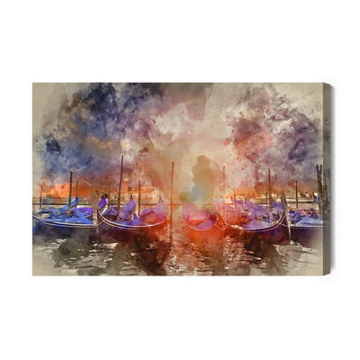 Ljuddämpande tavla - Sunset in venice