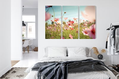 Ljuddämpande tavla - Cosmos flowers in the garden