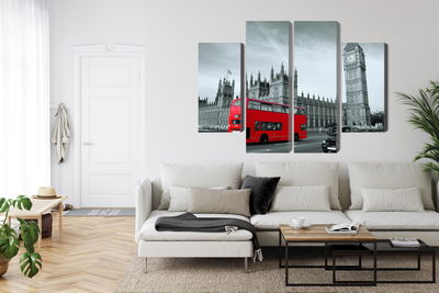 Ljuddämpande tavla - Red London bus