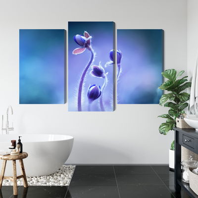 Ljuddämpande tavla - Delicate flowers on a macro