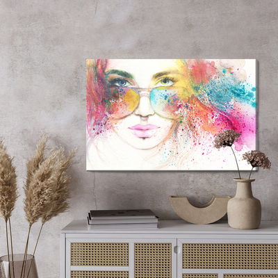 Ljuddämpande tavla - Woman in sunglasses