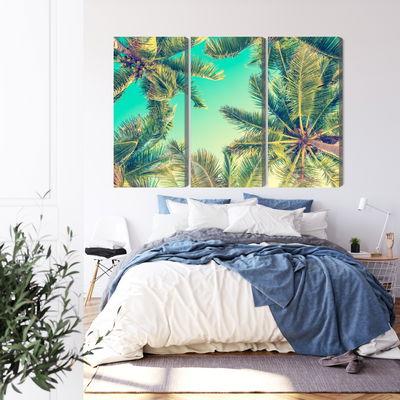 Ljuddämpande tavla - Bottom view of the palm trees