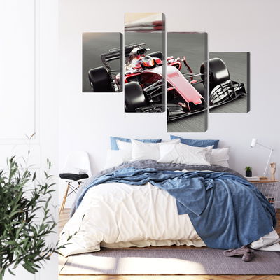 Ljuddämpande tavla - Formula 1 car on the track