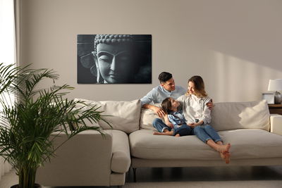 Ljuddämpande tavla - Buddha head