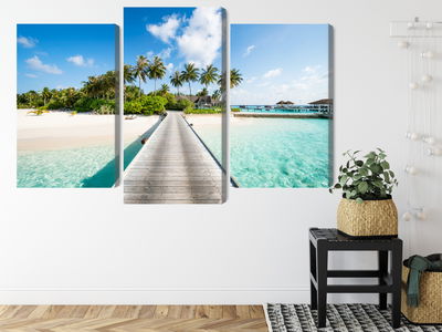 Ljuddämpande tavla - View of the tropical island