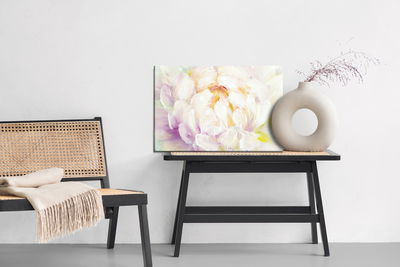 Ljuddämpande tavla - Painted peony flowers