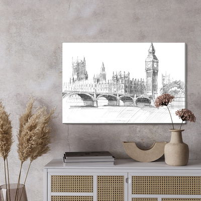 Ljuddämpande tavla - Sketch of the London skyline