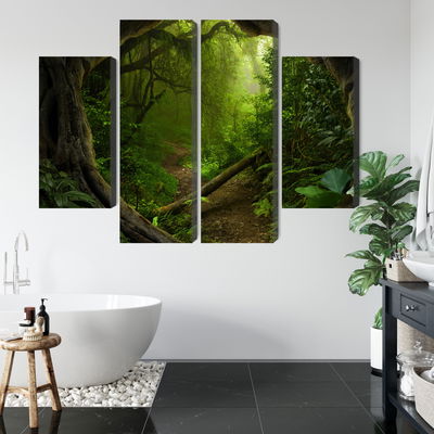 Ljuddämpande tavla - Path in a tropical forest