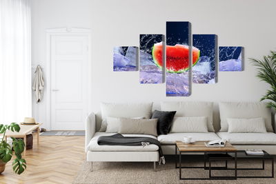 Ljuddämpande tavla - Watermelon on ice