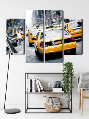 Ljuddämpande tavla - Taxis on the streets of new