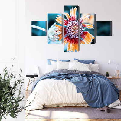 Ljuddämpande tavla - Rudbeckia flowers covered