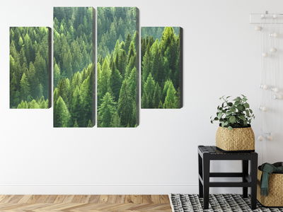 Ljuddämpande tavla - The green of the forest