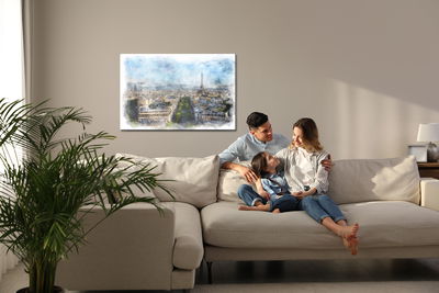 Ljuddämpande tavla - Panorama of Paris