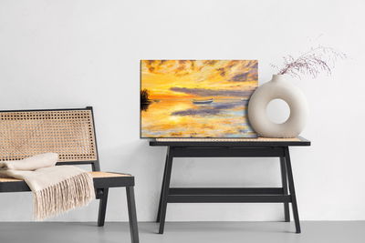 Ljuddämpande tavla - Sunset on a calm sea