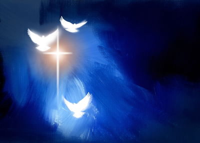 Ljuddämpande tavla - An abstract cross