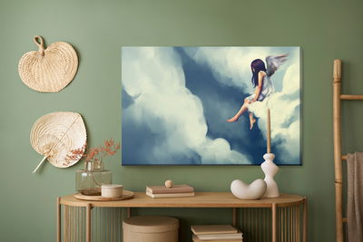 Ljuddämpande tavla - Angel woman