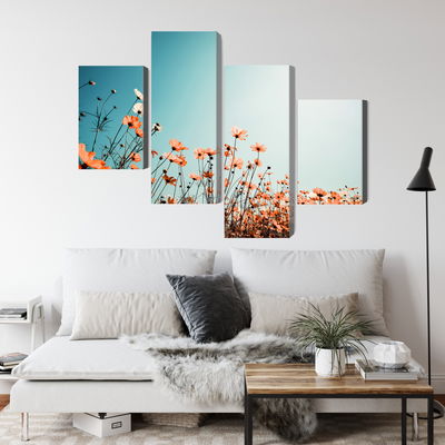 Ljuddämpande tavla - Field flowers in the sun