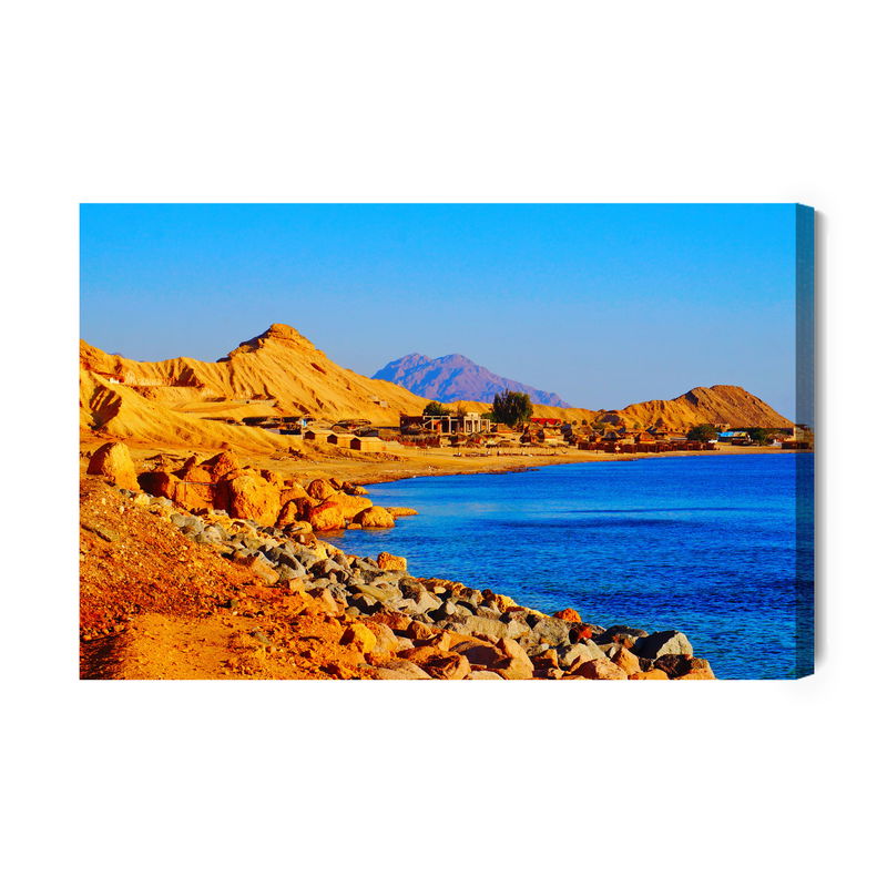 Ljuddämpande tavla - Sea and rocky coast