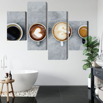 Ljuddämpande tavla - Cups with coffee