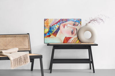 Ljuddämpande tavla - A colorful portrait