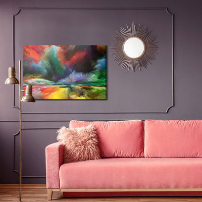 Ljuddämpande tavla - Colorful abstract road